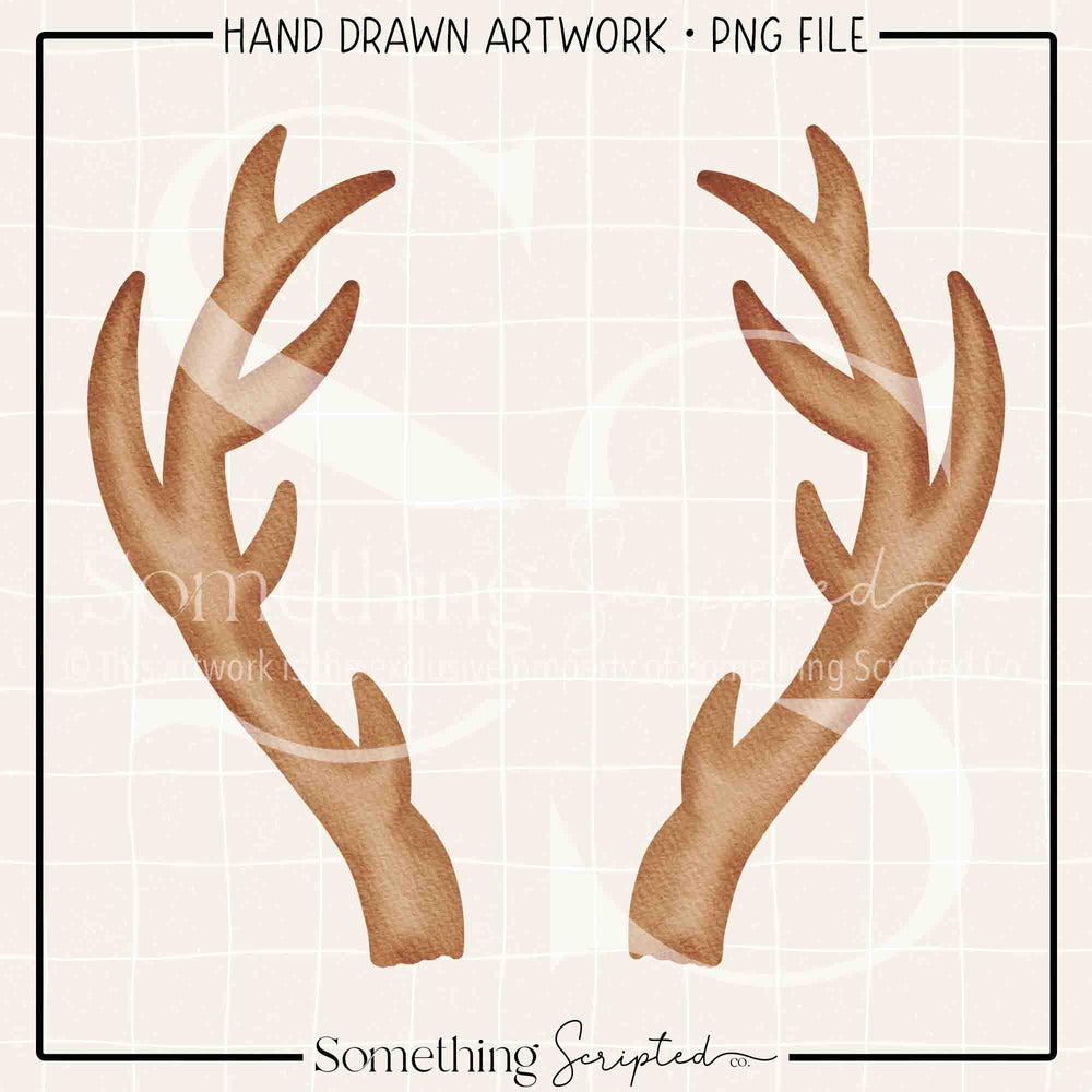 Antlers Brown PNG