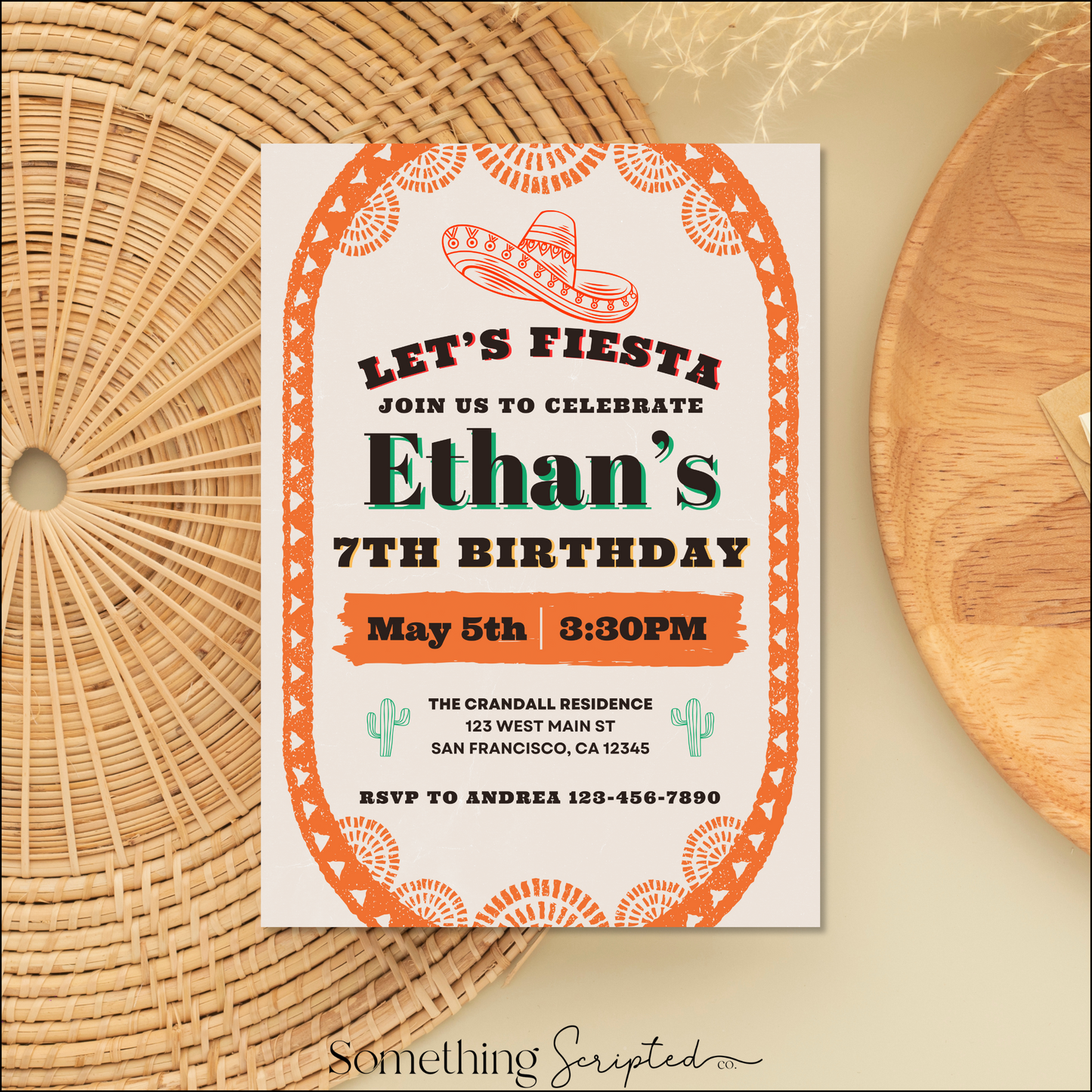 Fiesta Invitation Template