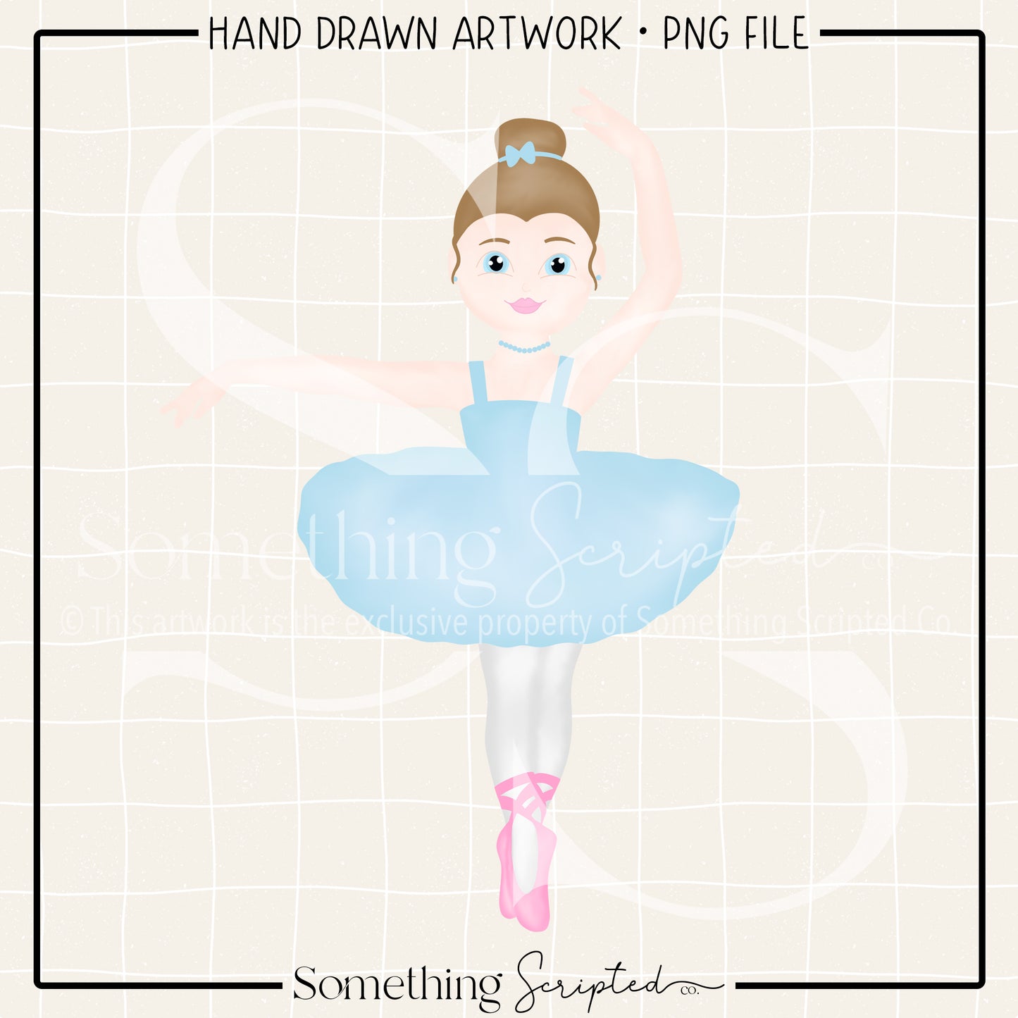 Ballerina Blue Tutu PNG