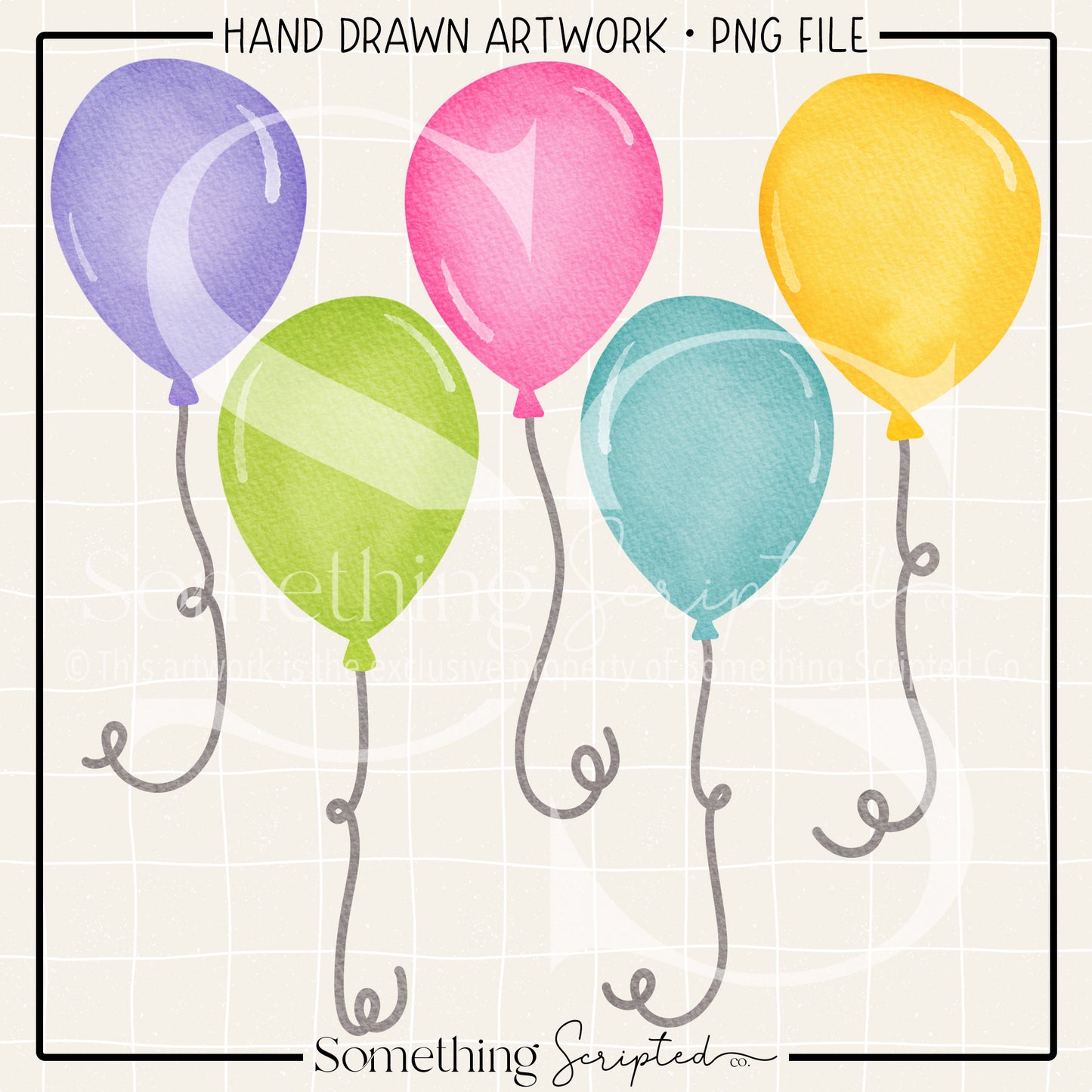 Balloons Pastel PNG