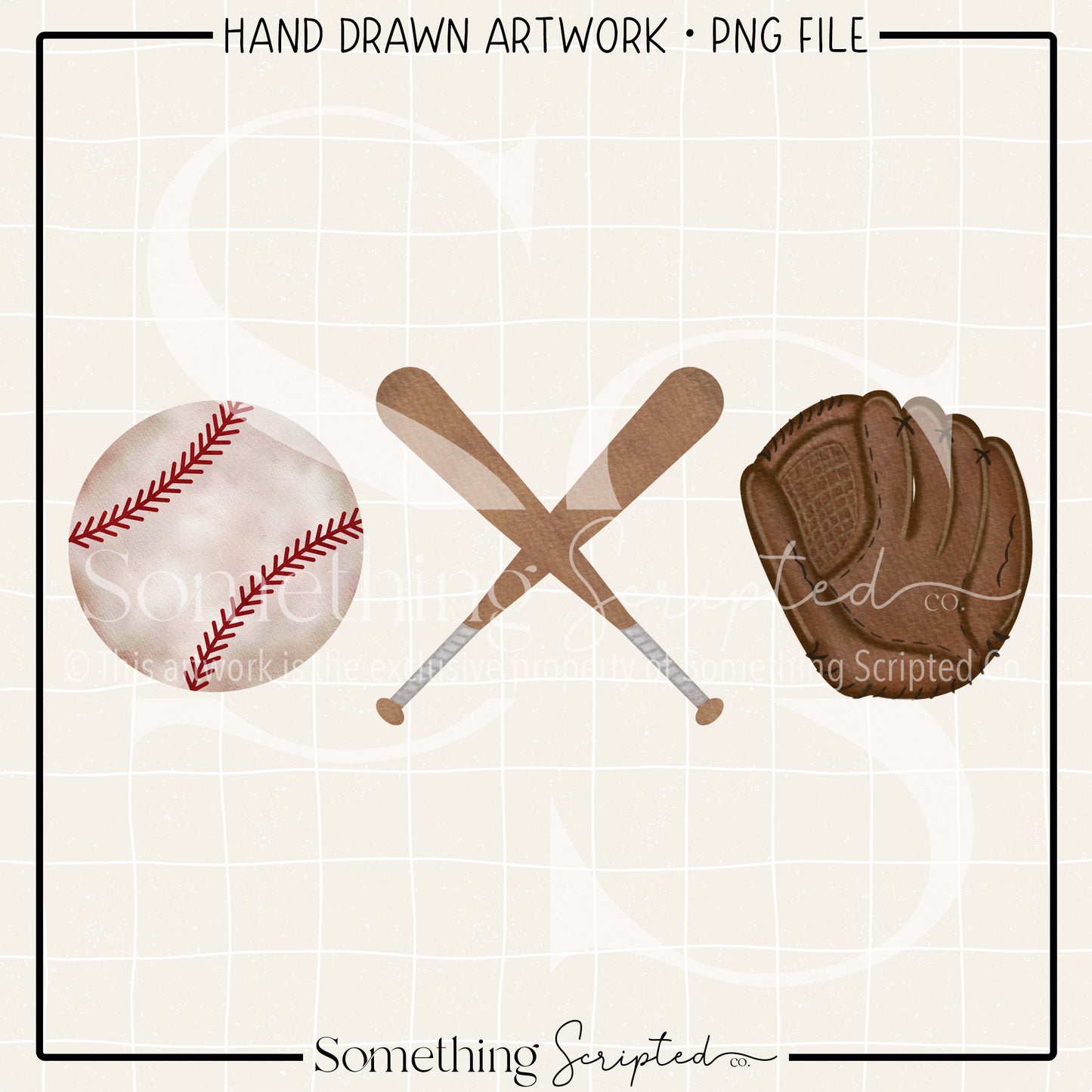 Baseball Bats Glove PNG