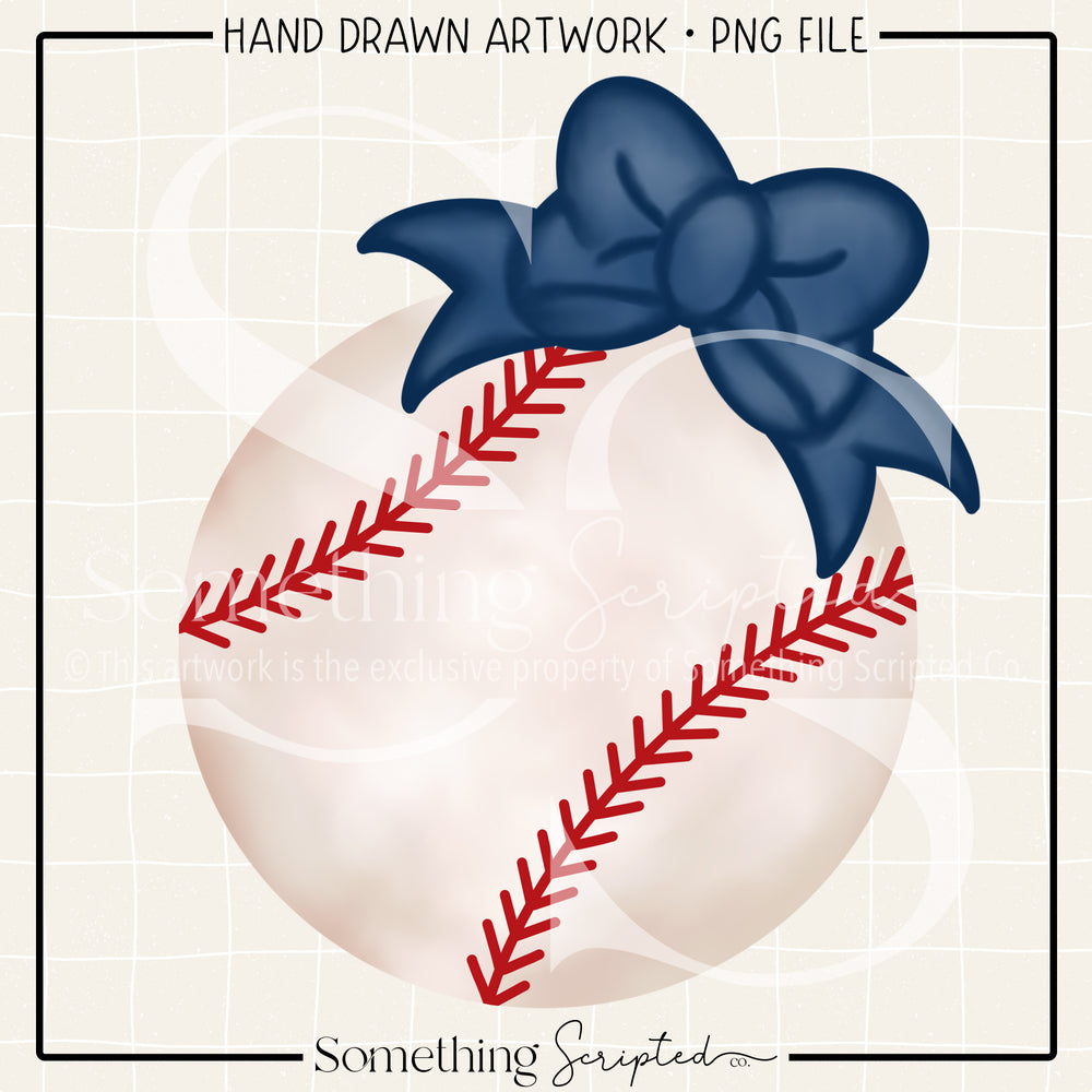 
                      
                        Baseball Navy Bow PNG
                      
                    