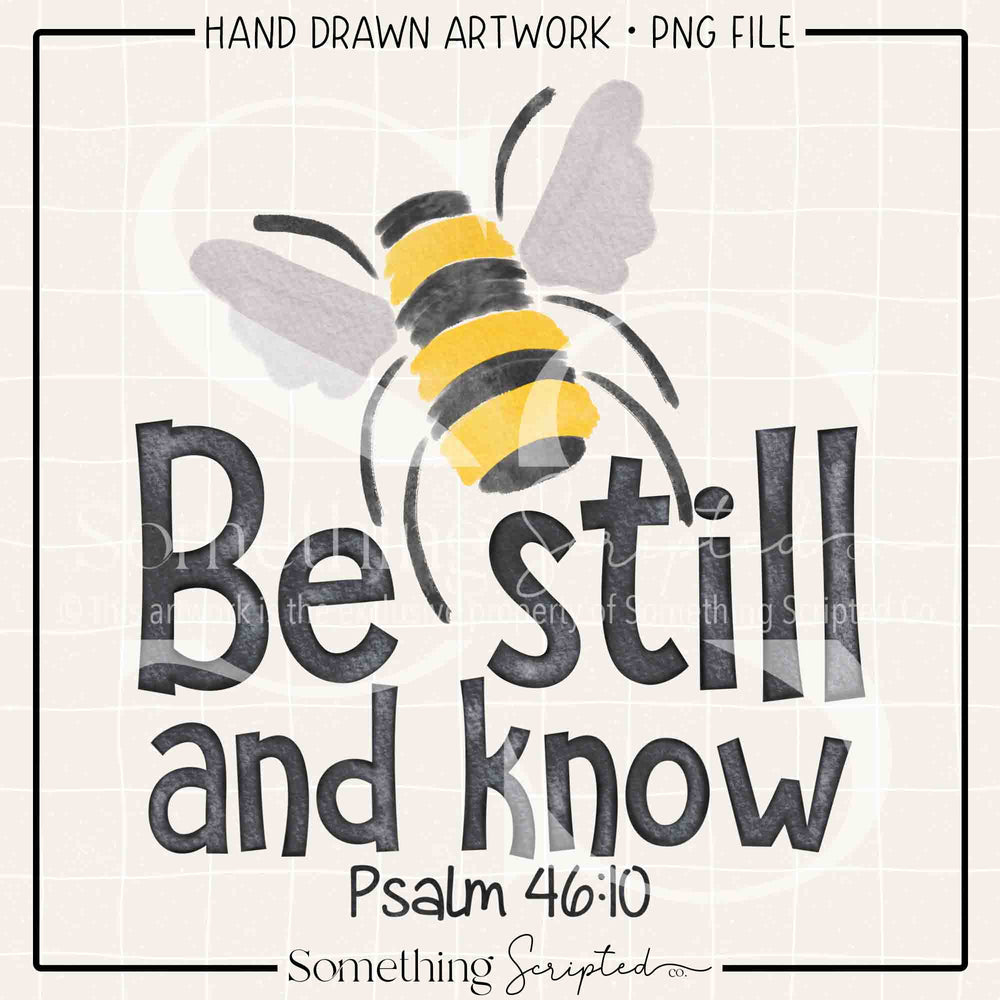 Be Still & Know PNG