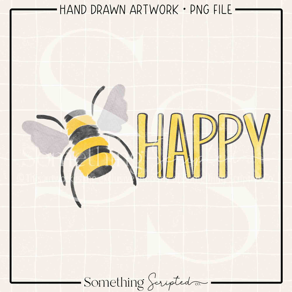 Bee Happy PNG