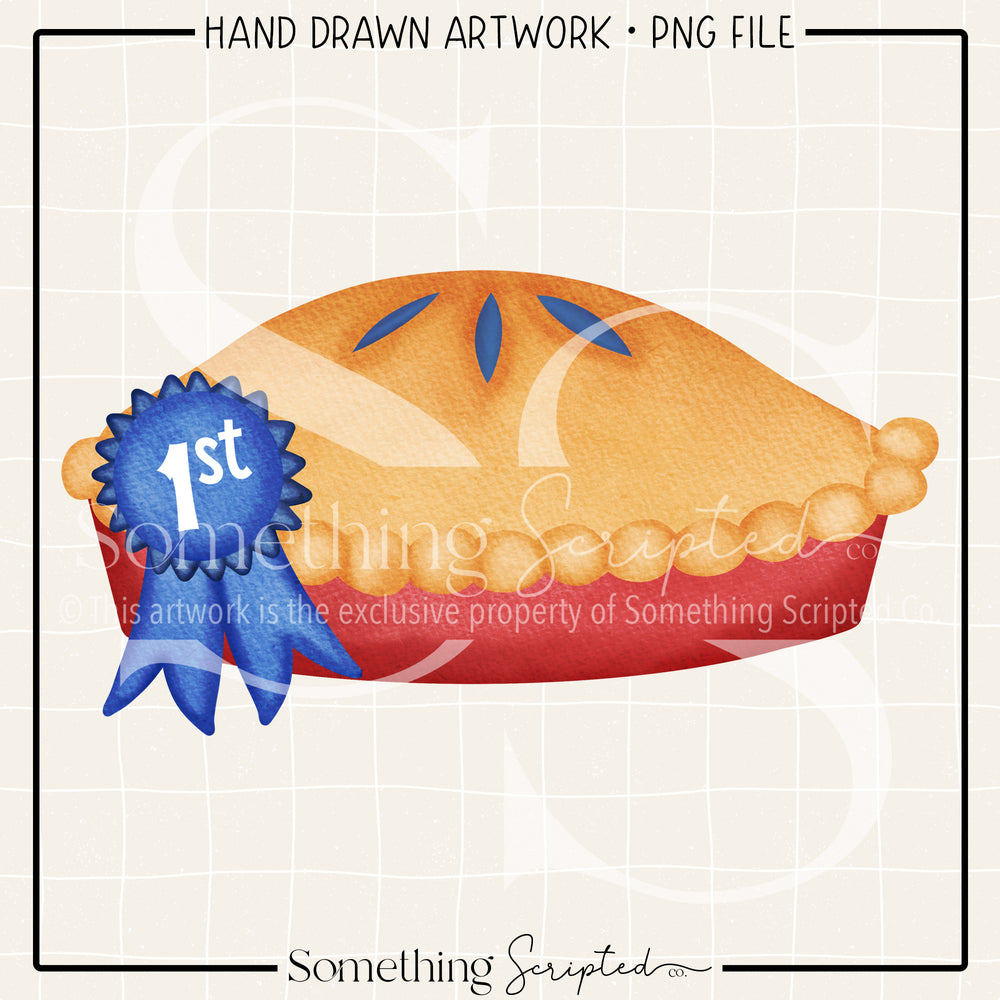 Blue Ribbon Pie PNG