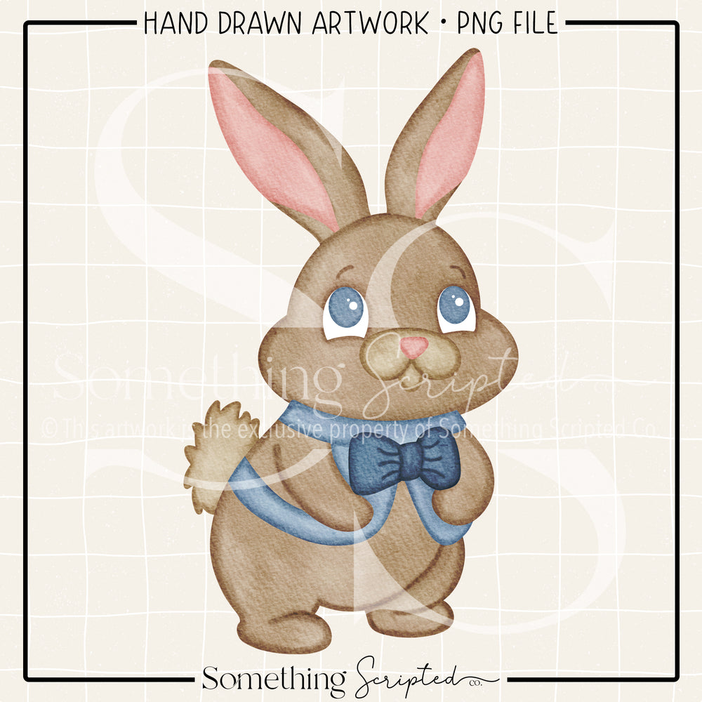 Bowtie Bunny Boy PNG