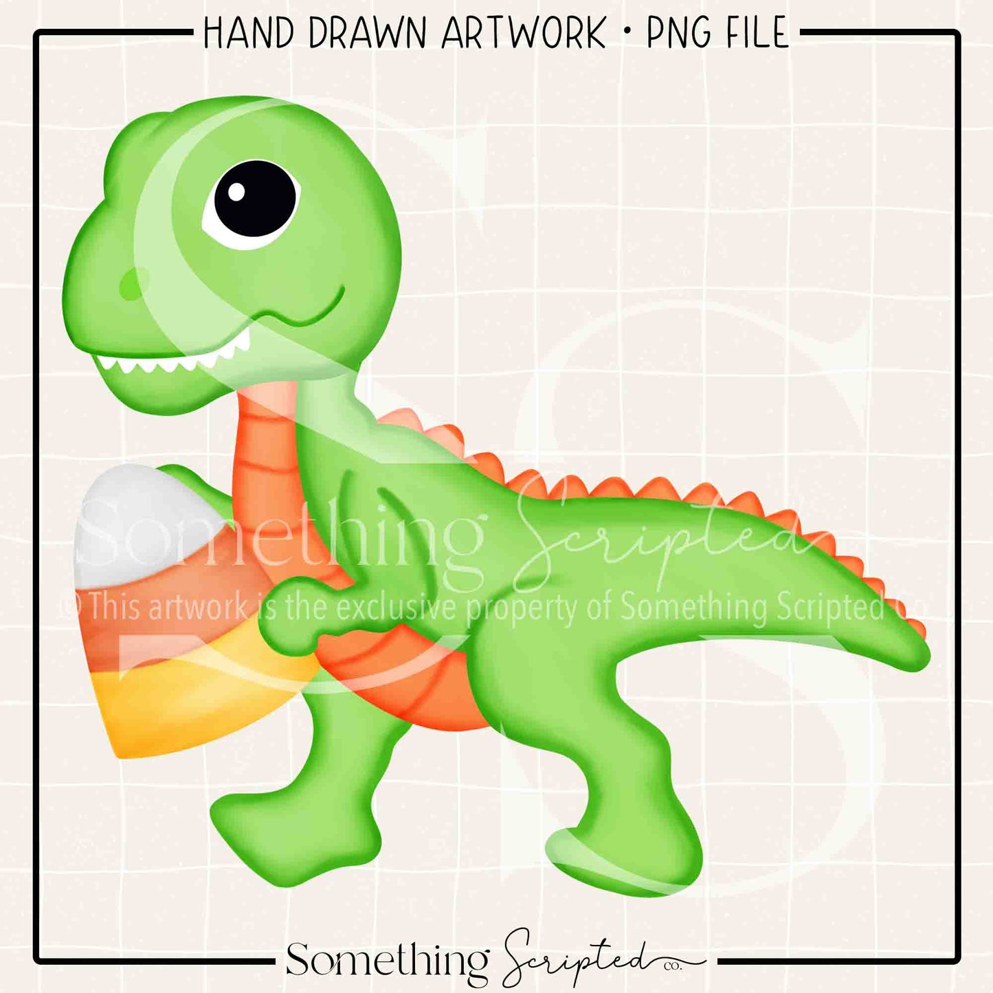 Candy Corn Dinosaur PNG