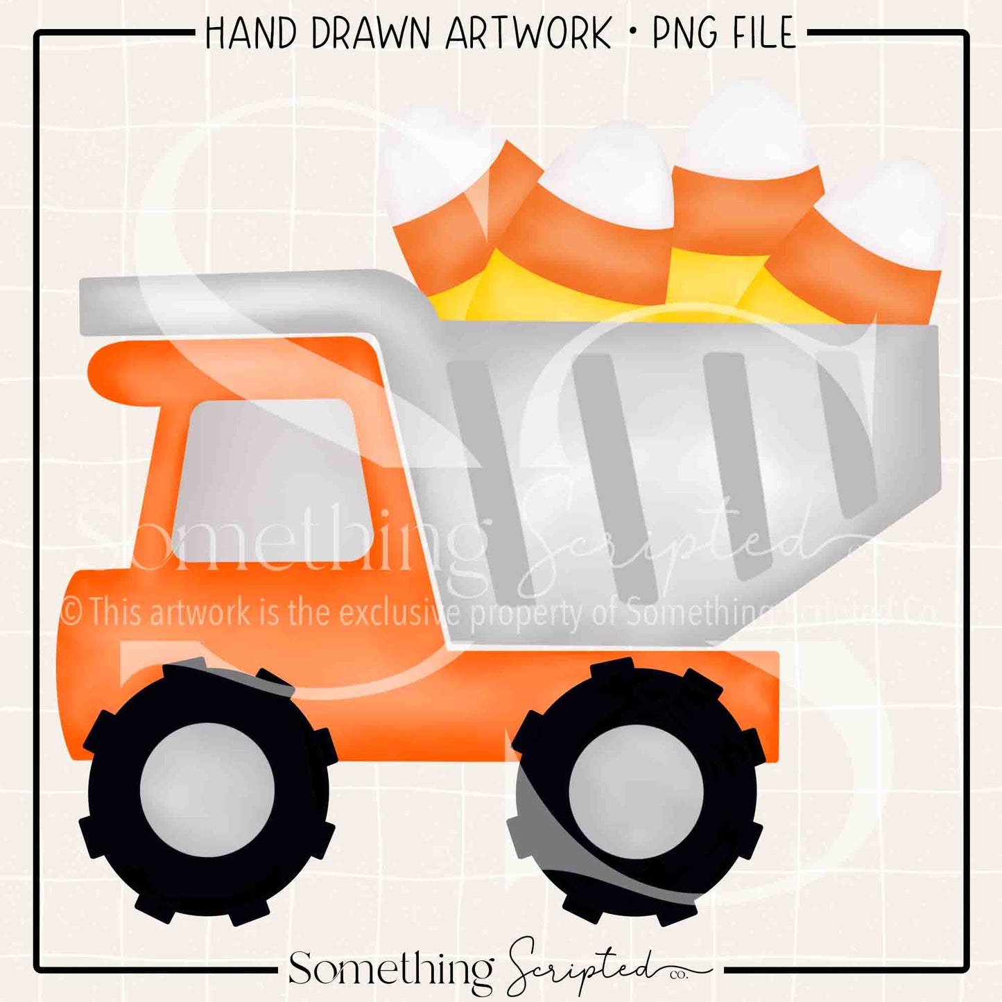 Candy Corn Dump Truck PNG