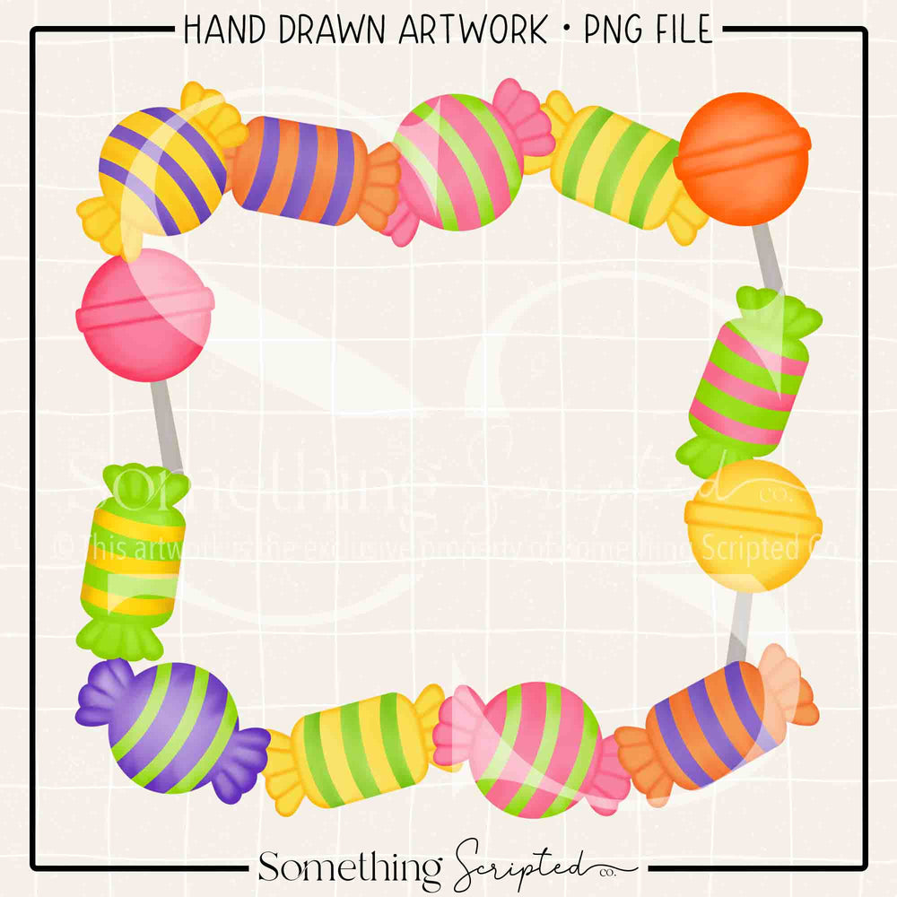 Candy Frame PNG