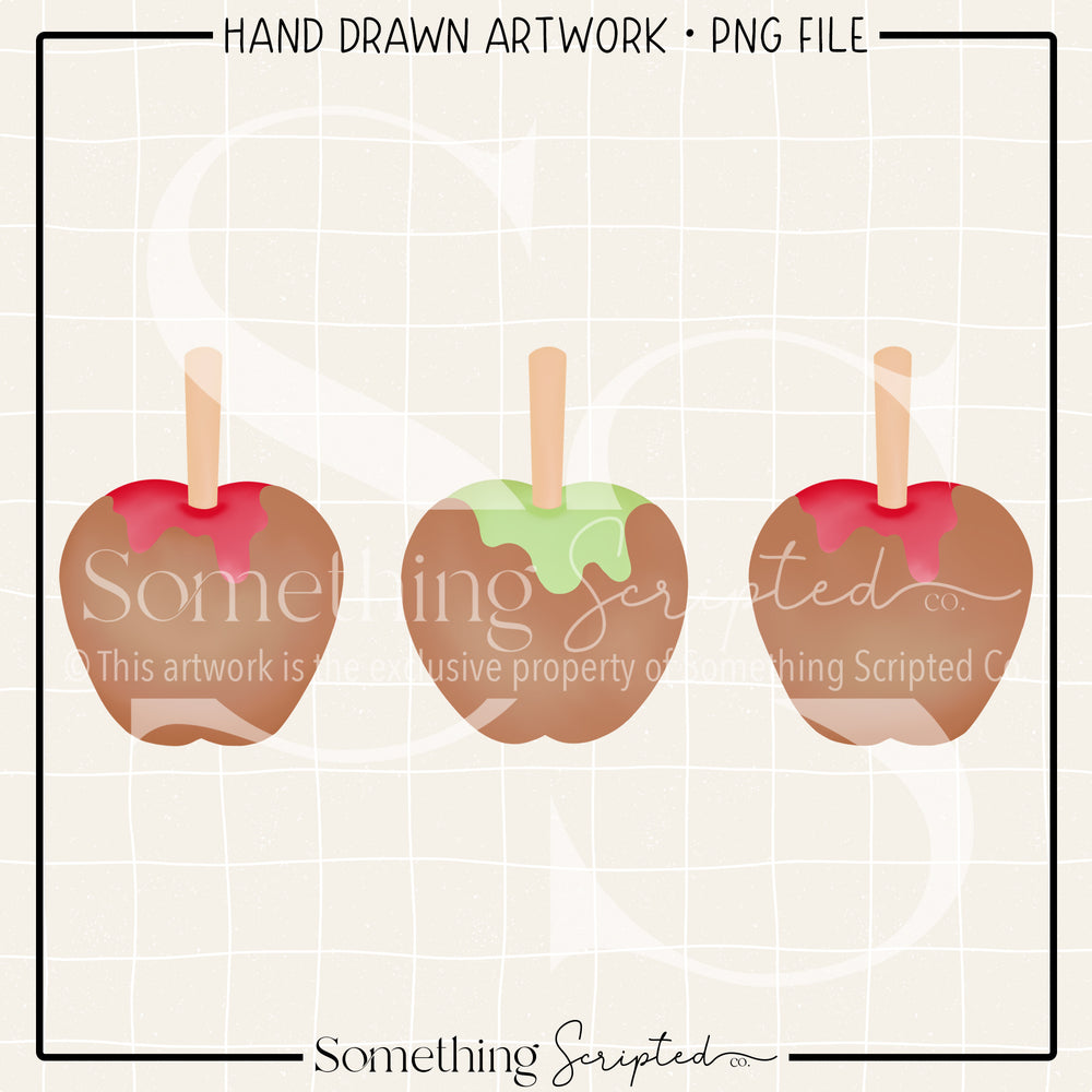 Caramel Apple Trio PNG