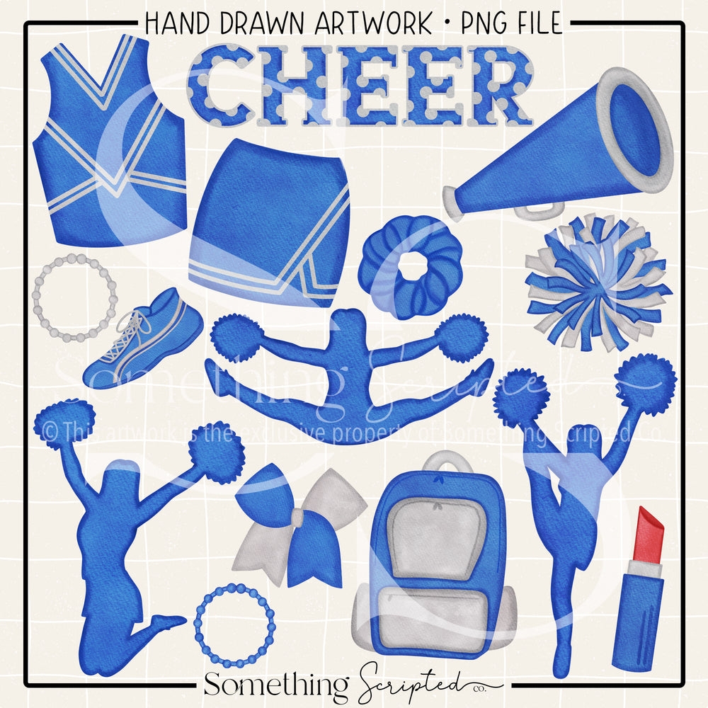 Cheer Pack Blue PNG