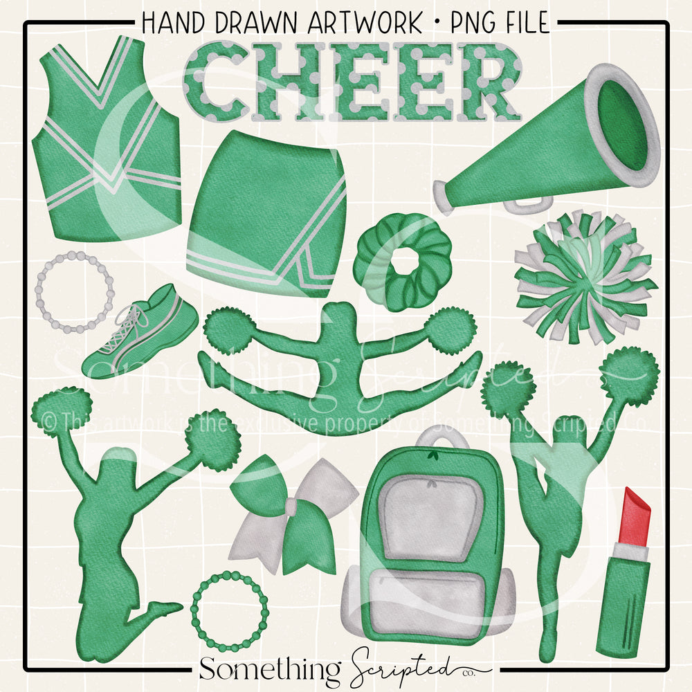 Cheer Pack Green PNG