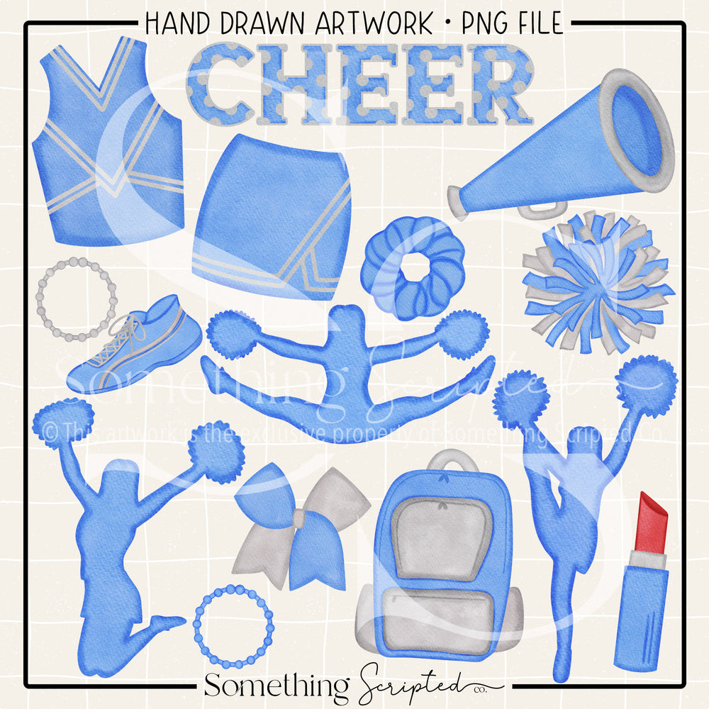 Cheer Pack Light Blue PNG