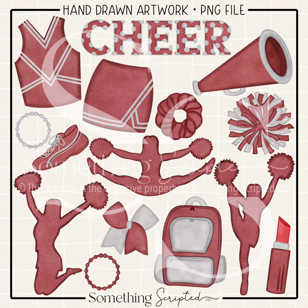 Cheer Pack Maroon PNG