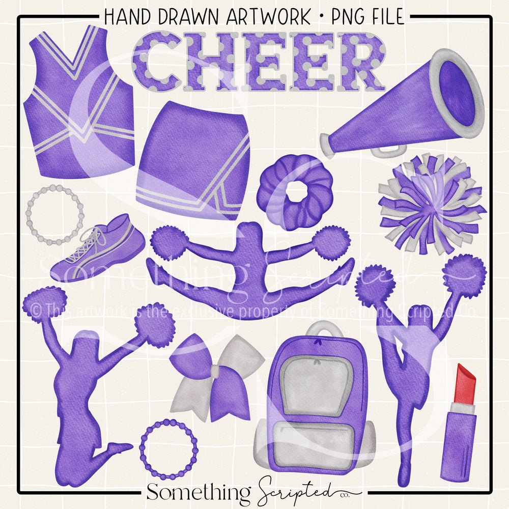 Cheer Pack Purple PNG