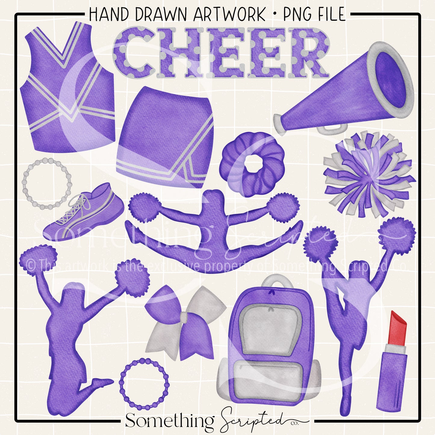 Cheer Pack Purple PNG