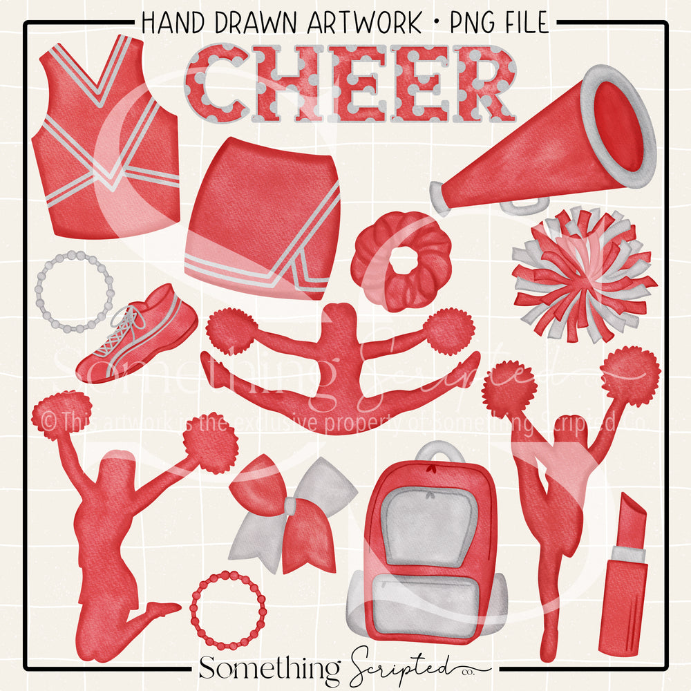 Cheer Pack Red PNG