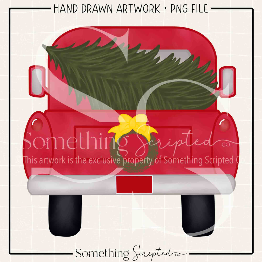 Christmas Tree Pickup Truck PNG