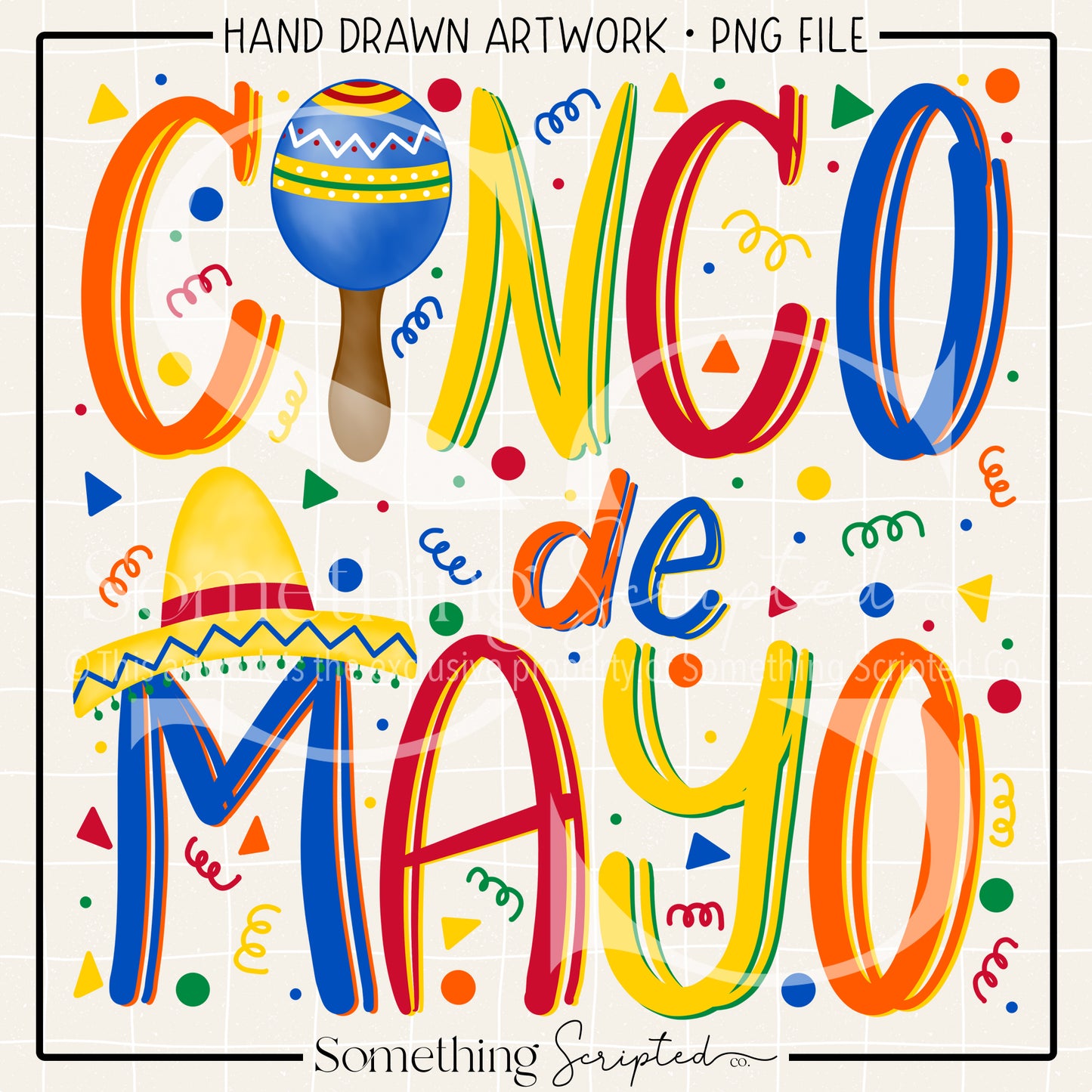 Cinco de Mayo Confetti PNG