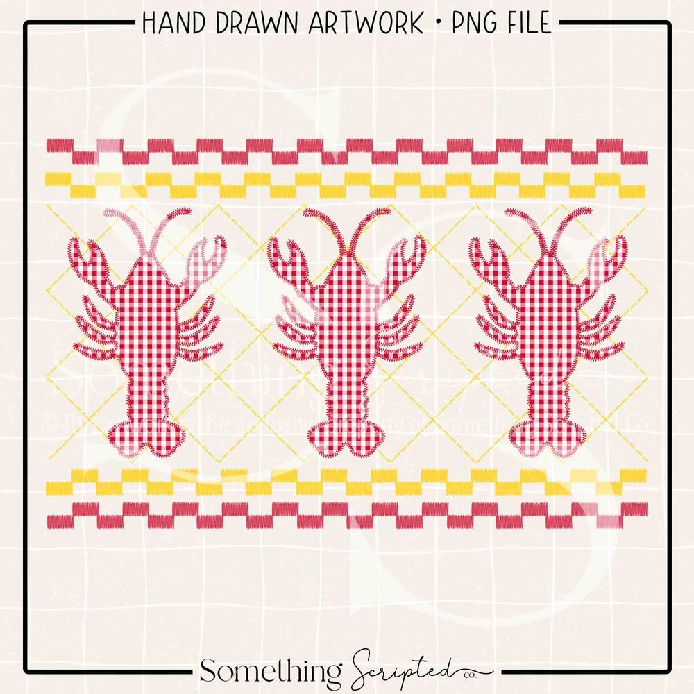 Crawfish Faux Smock Yellow PNG