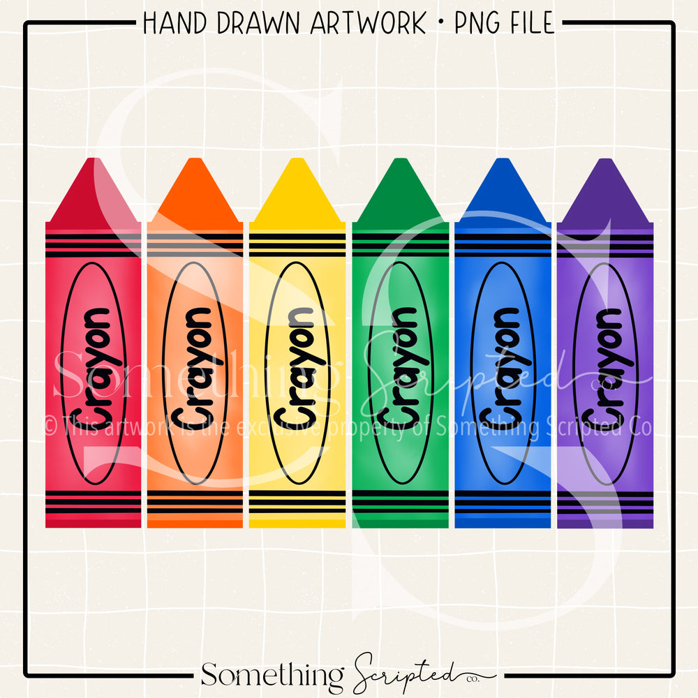 Crayons Group PNG