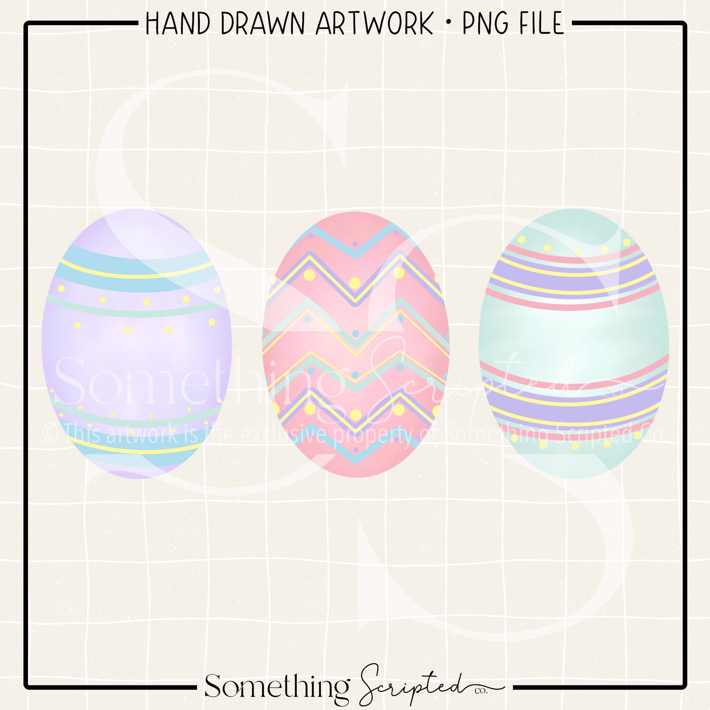 Decorated Easter Eggs PNG