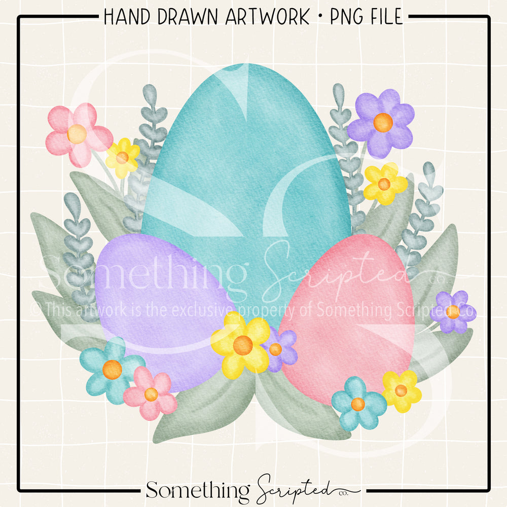 Easter Egg Bouquet PNG