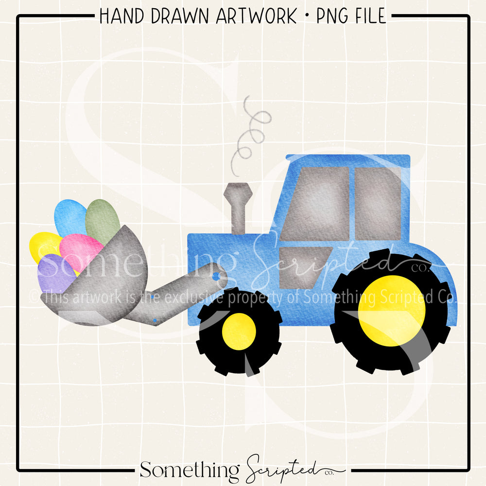 Easter Egg Front End Loader PNG