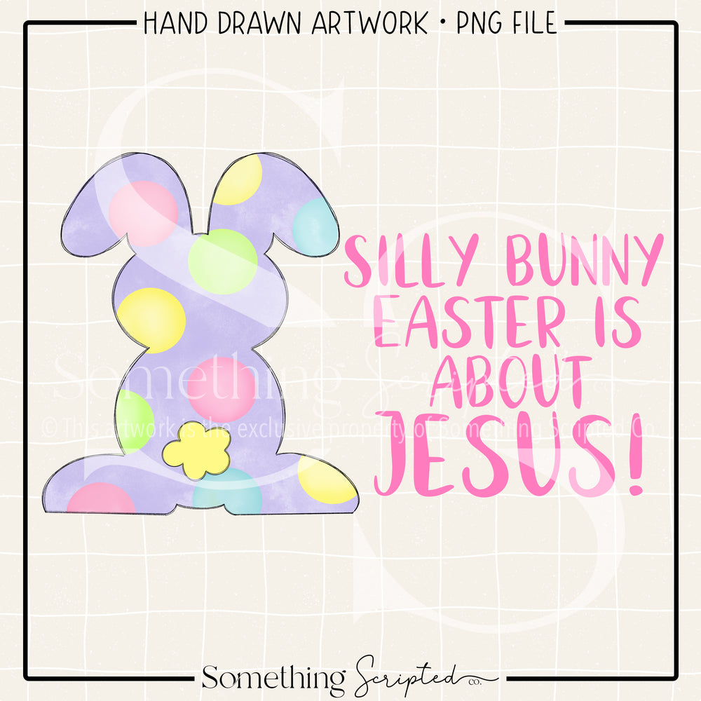 Easter Is For Jesus Pink PNG