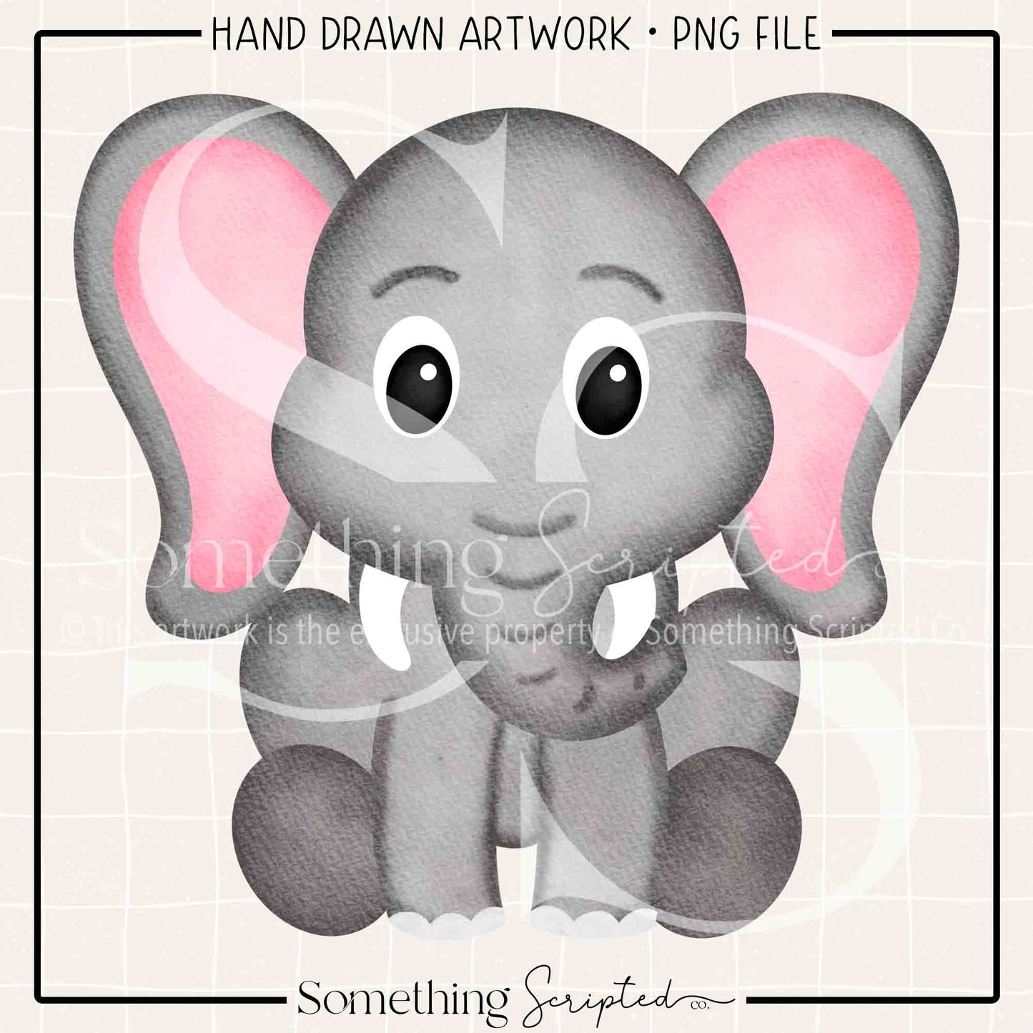 Cute Elephant PNG