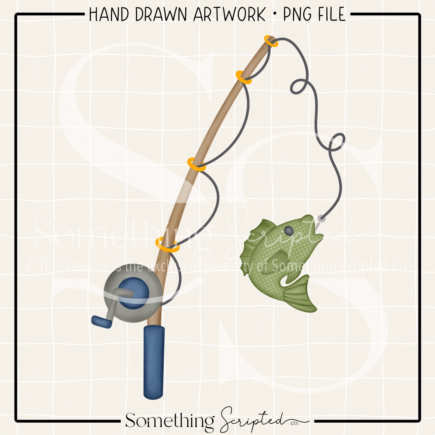 Fishing Pole Bass Fish PNG