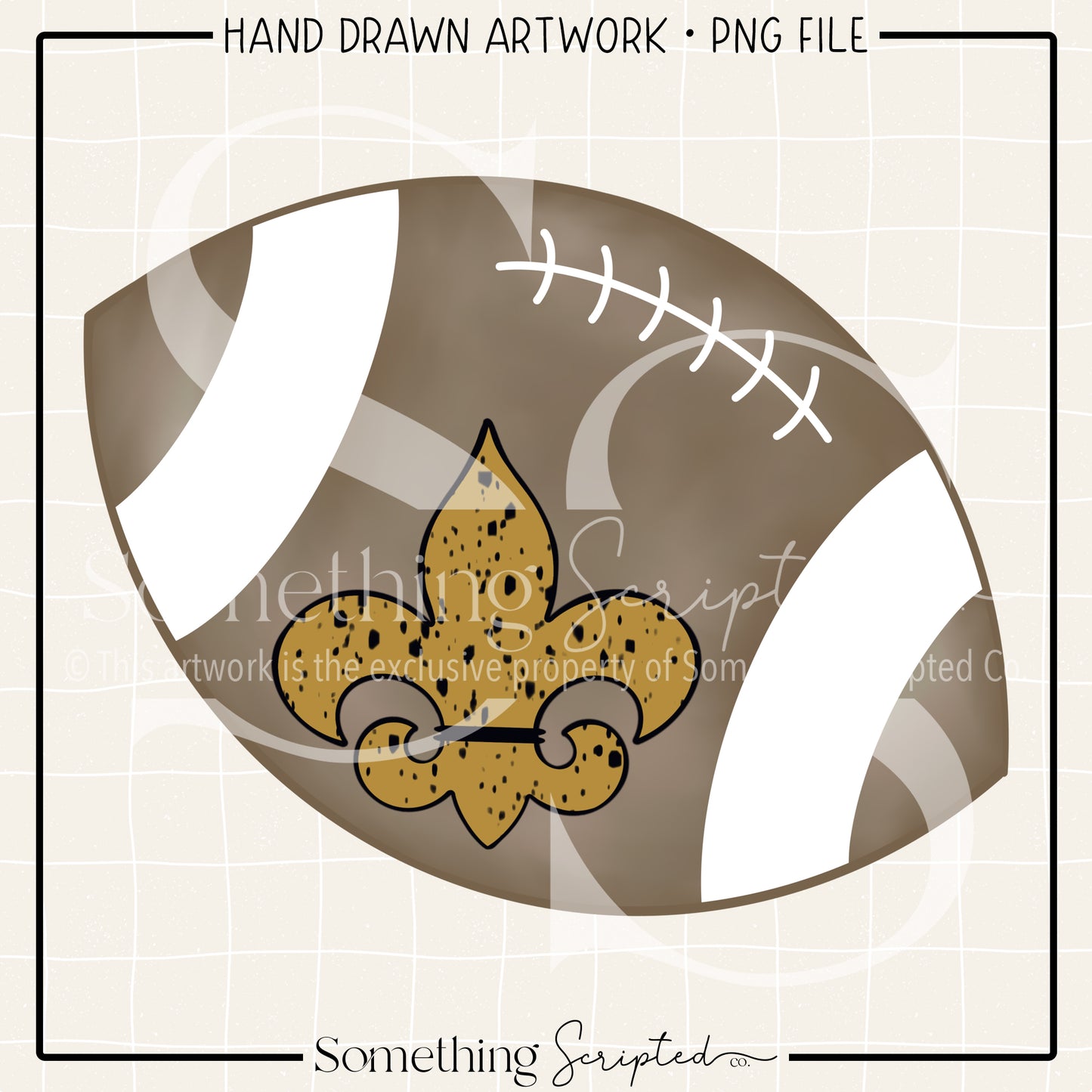 Fleur de Lis Football PNG