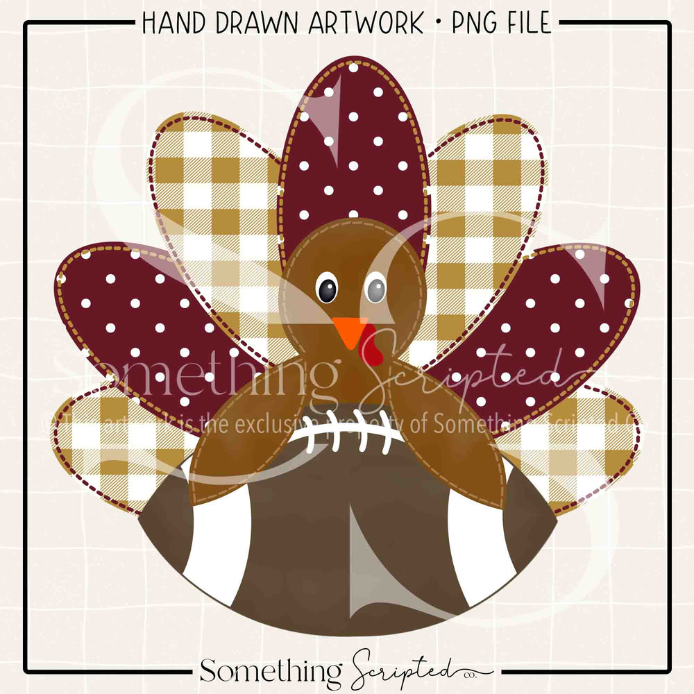 Football Turkey Maroon Gold PNG