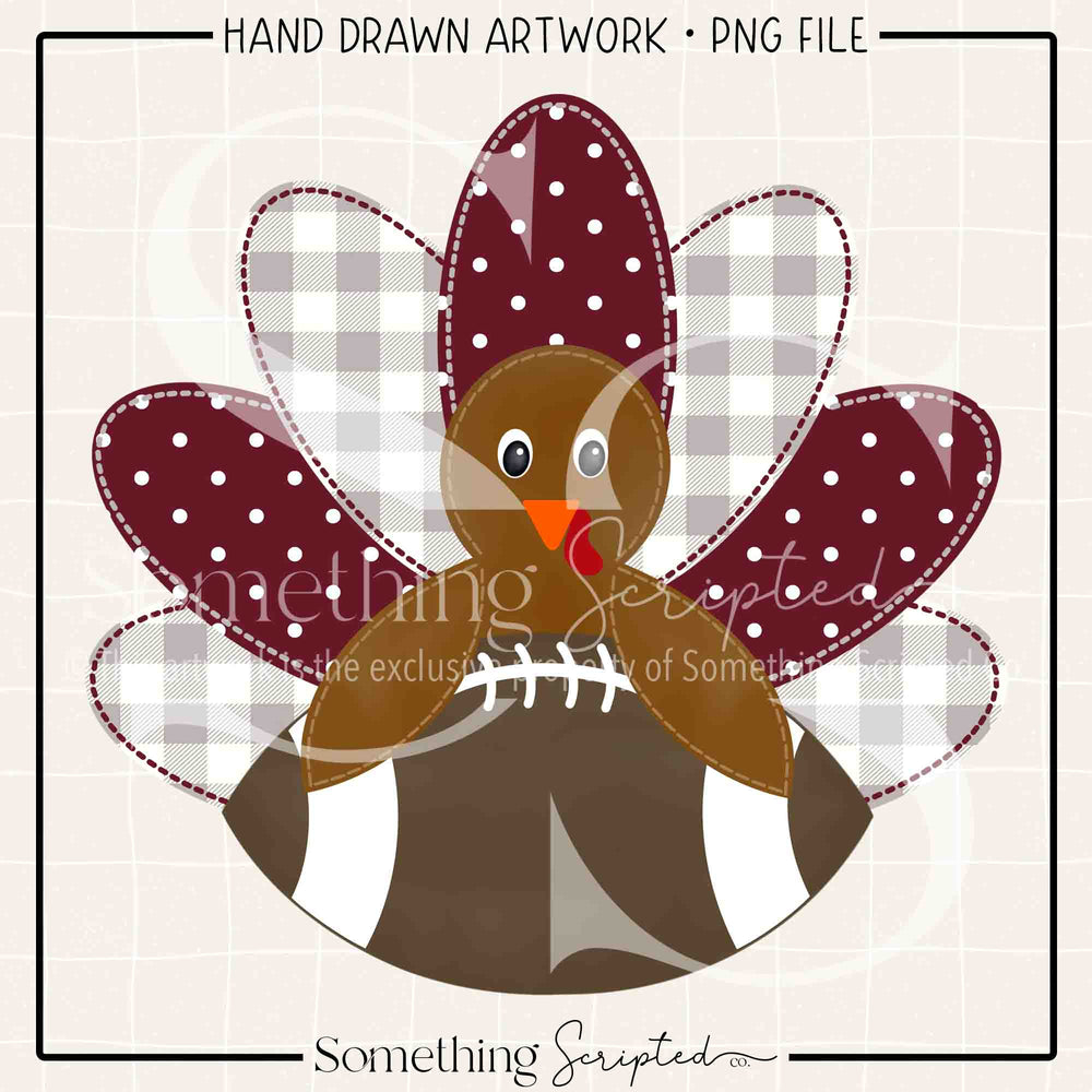 Football Turkey Maroon Silver PNG