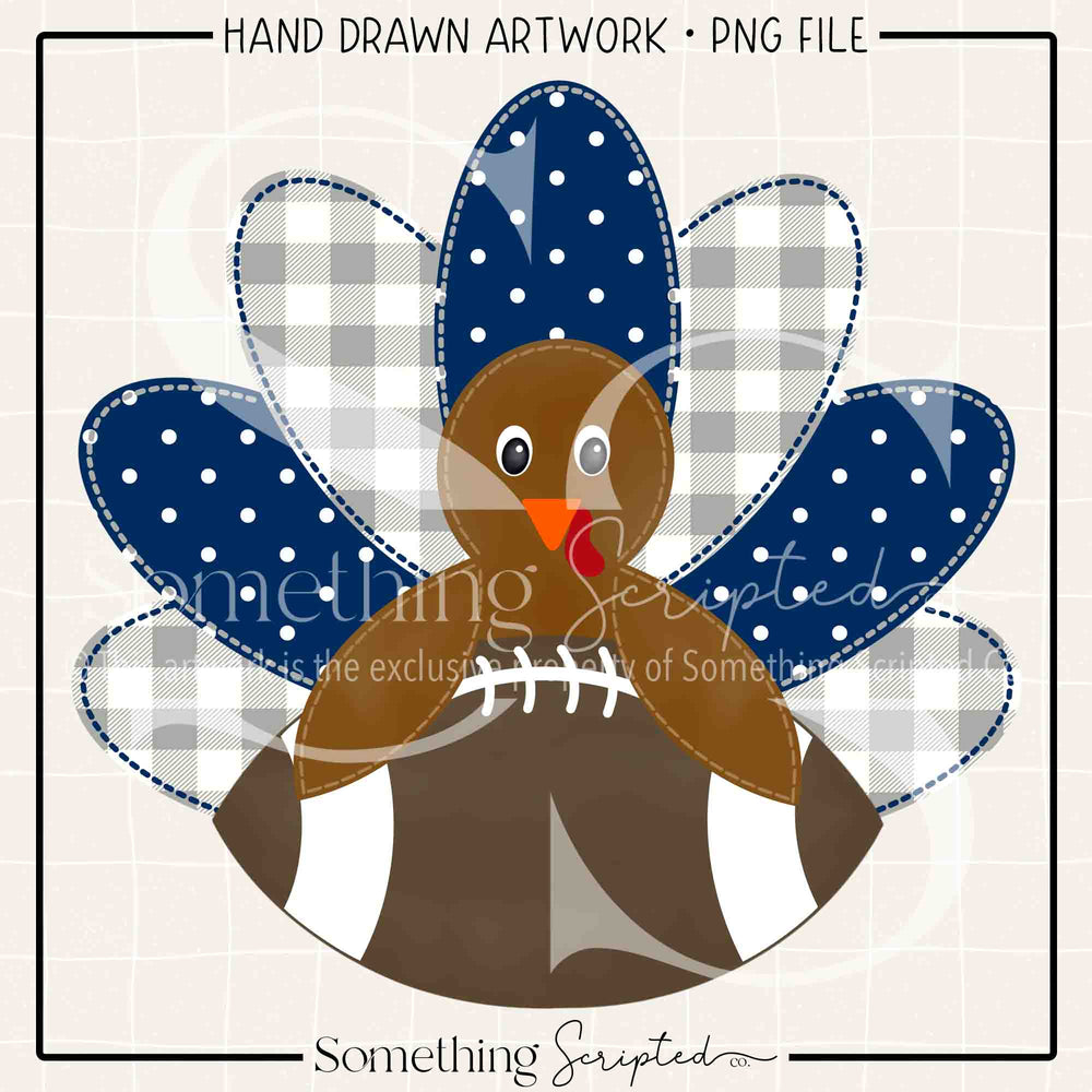 Football Turkey Navy Silver PNG