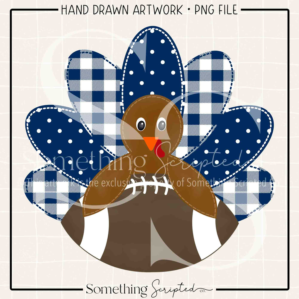 Football Turkey Navy White PNG