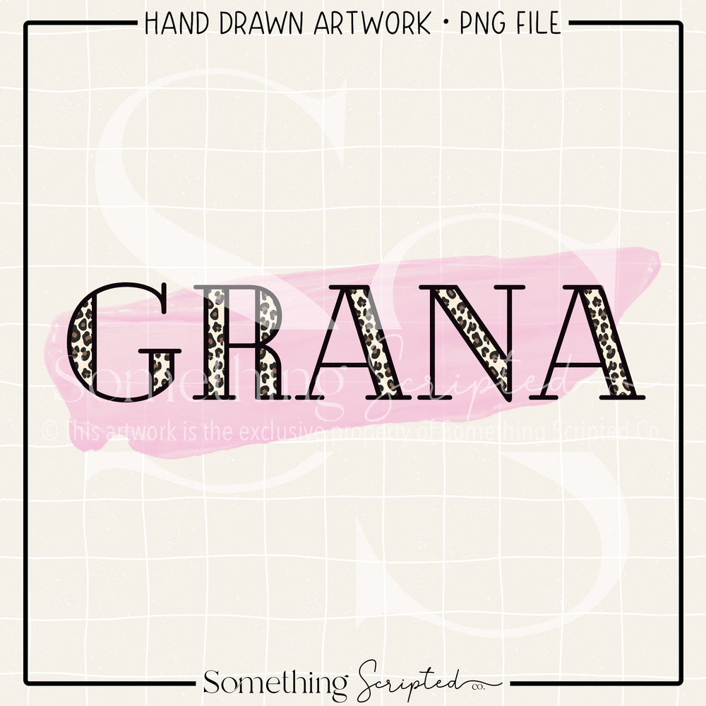 Grana Pink Leopard PNG