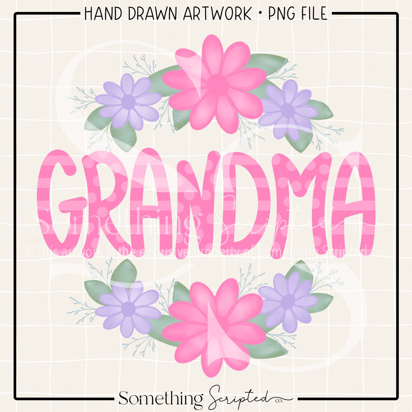 Grandma Floral PNG