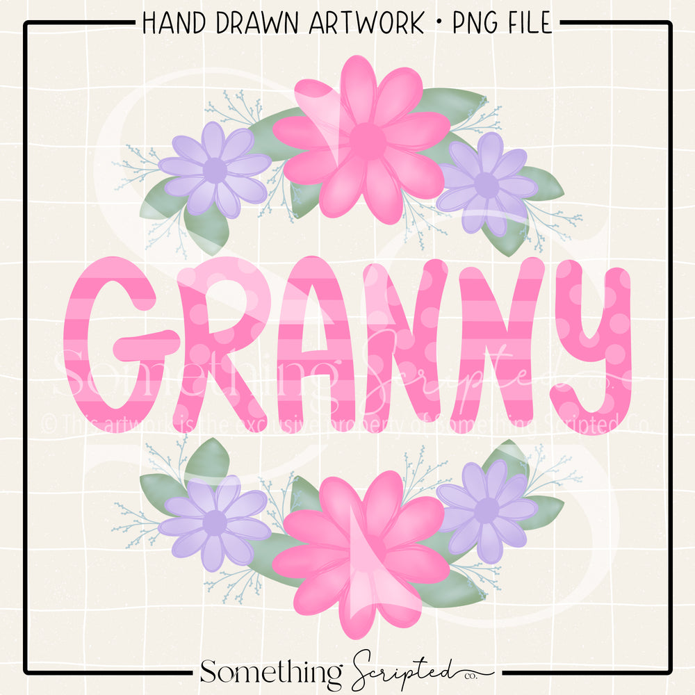 Granny Floral PNG