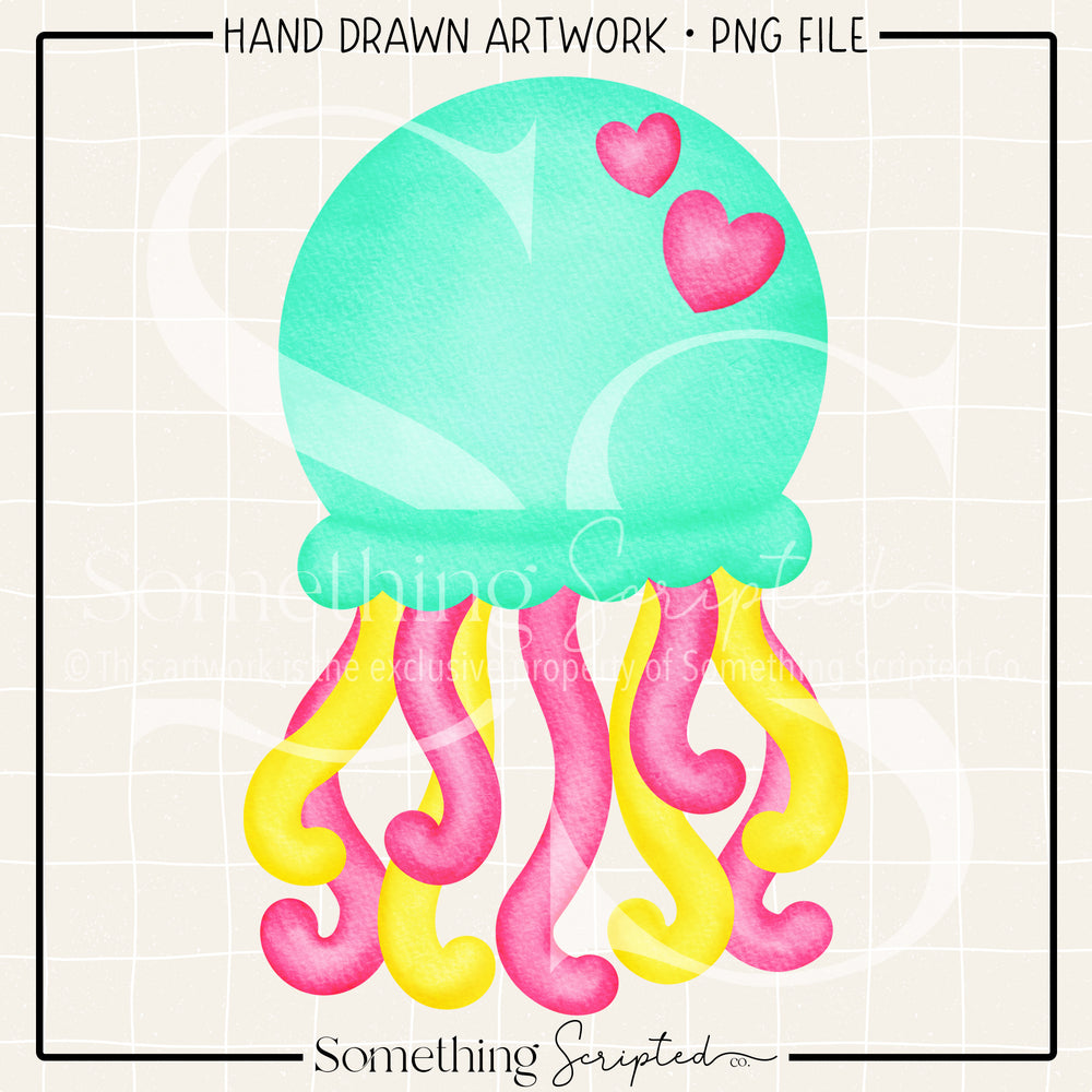 Heart Jellyfish PNG