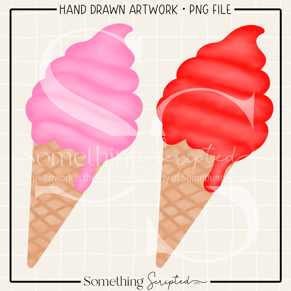 Ice Cream Cones PNG