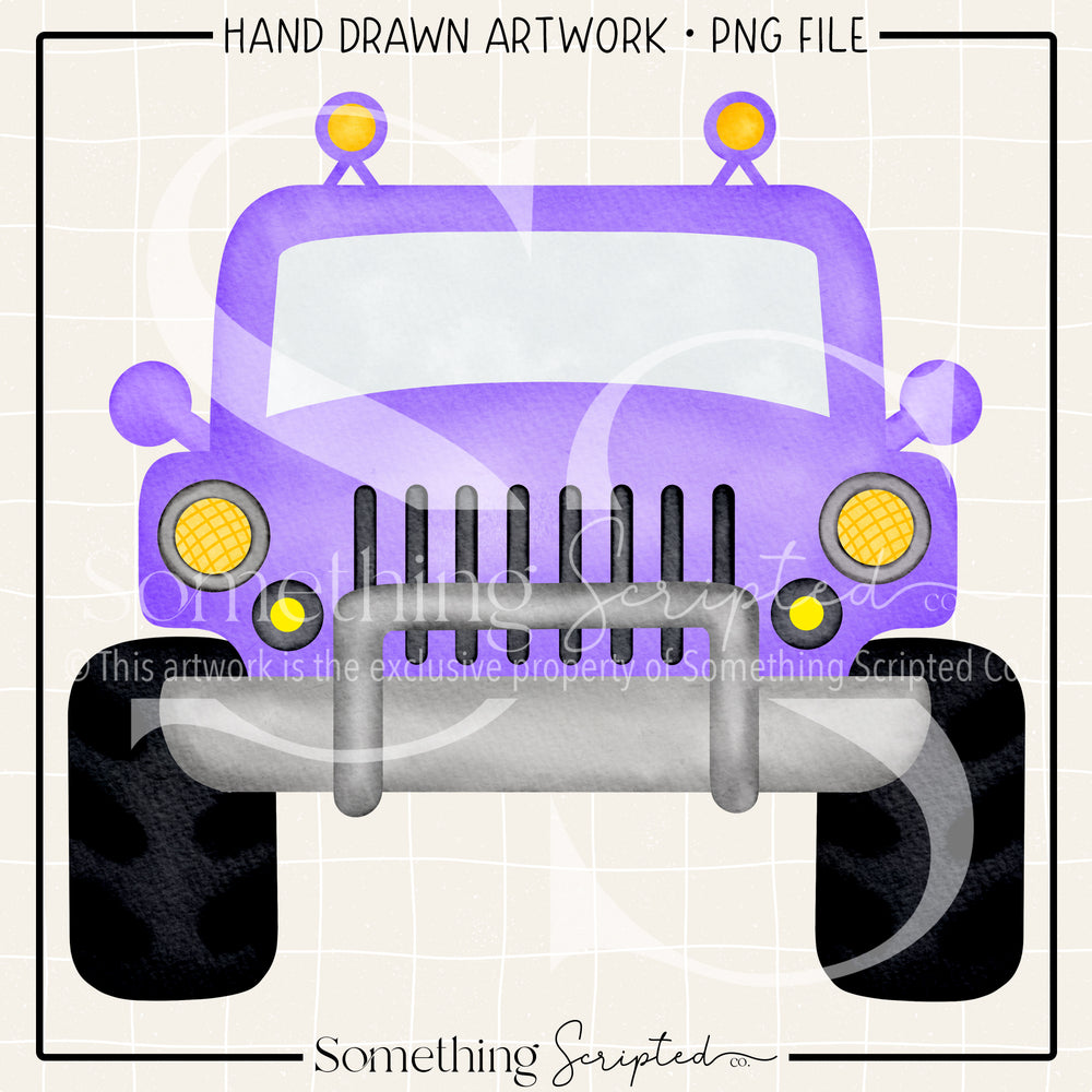 Off Road Vehicle Purple PNG