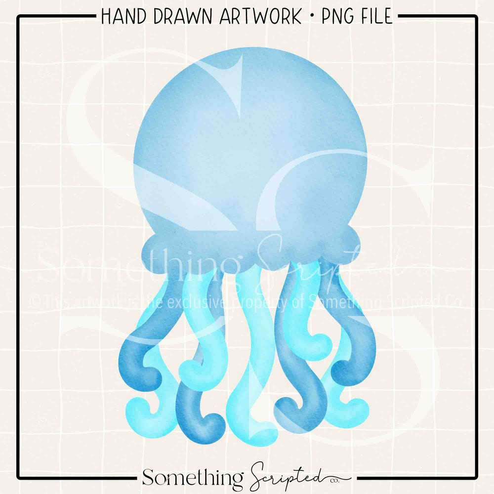 Blue Jellyfish PNG