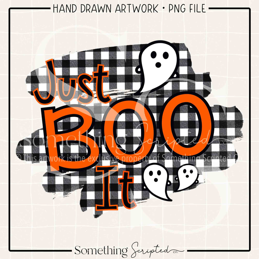 Just Boo It PNG