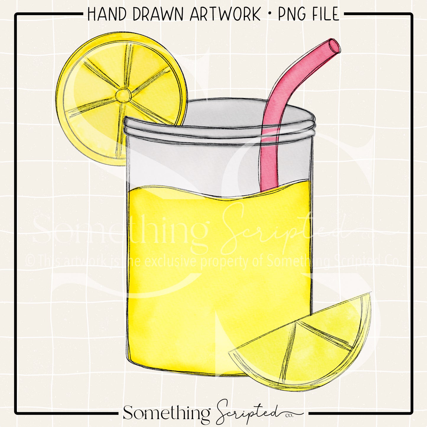 Lemonade Sketch PNG