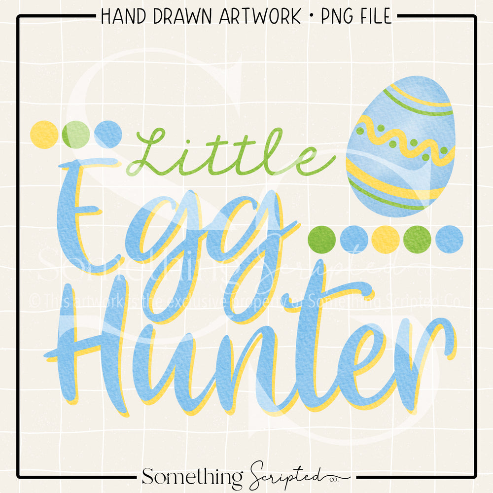 Little Egg Hunter Blue PNG