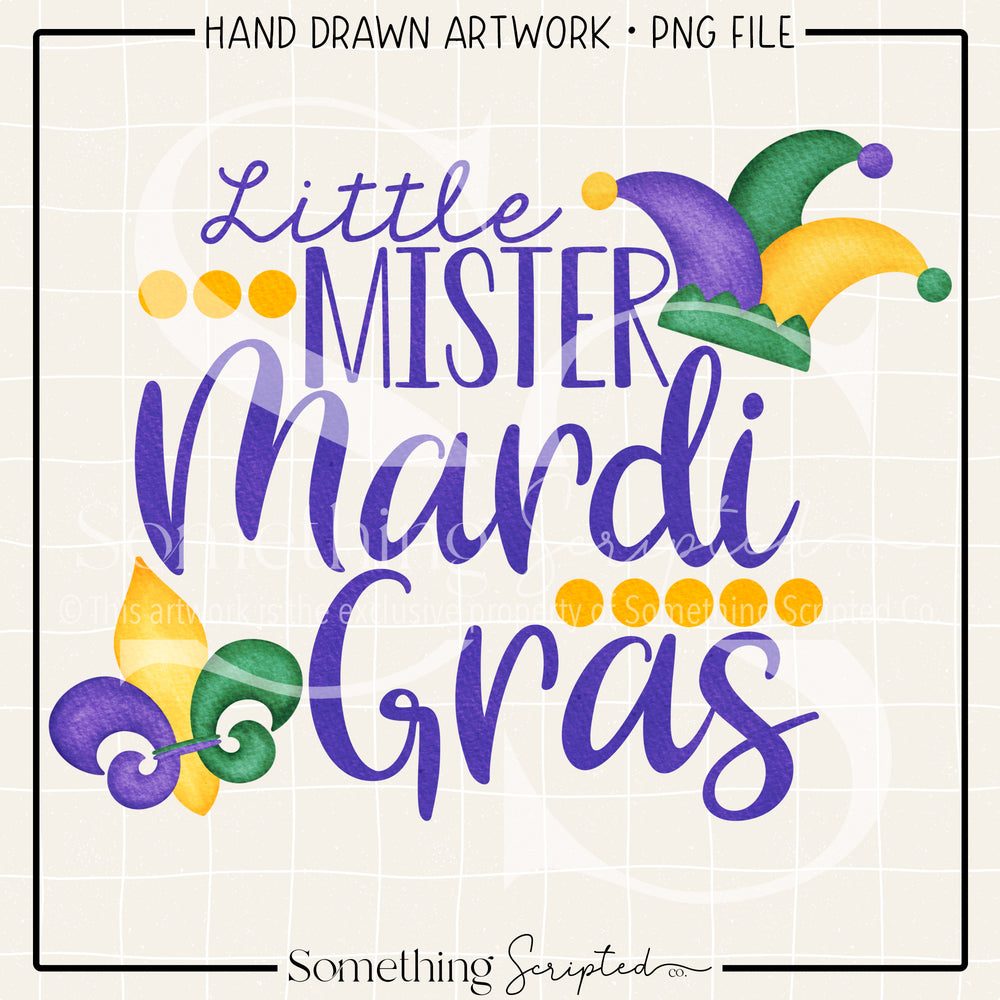 Little Mister Mardi Gras PNG