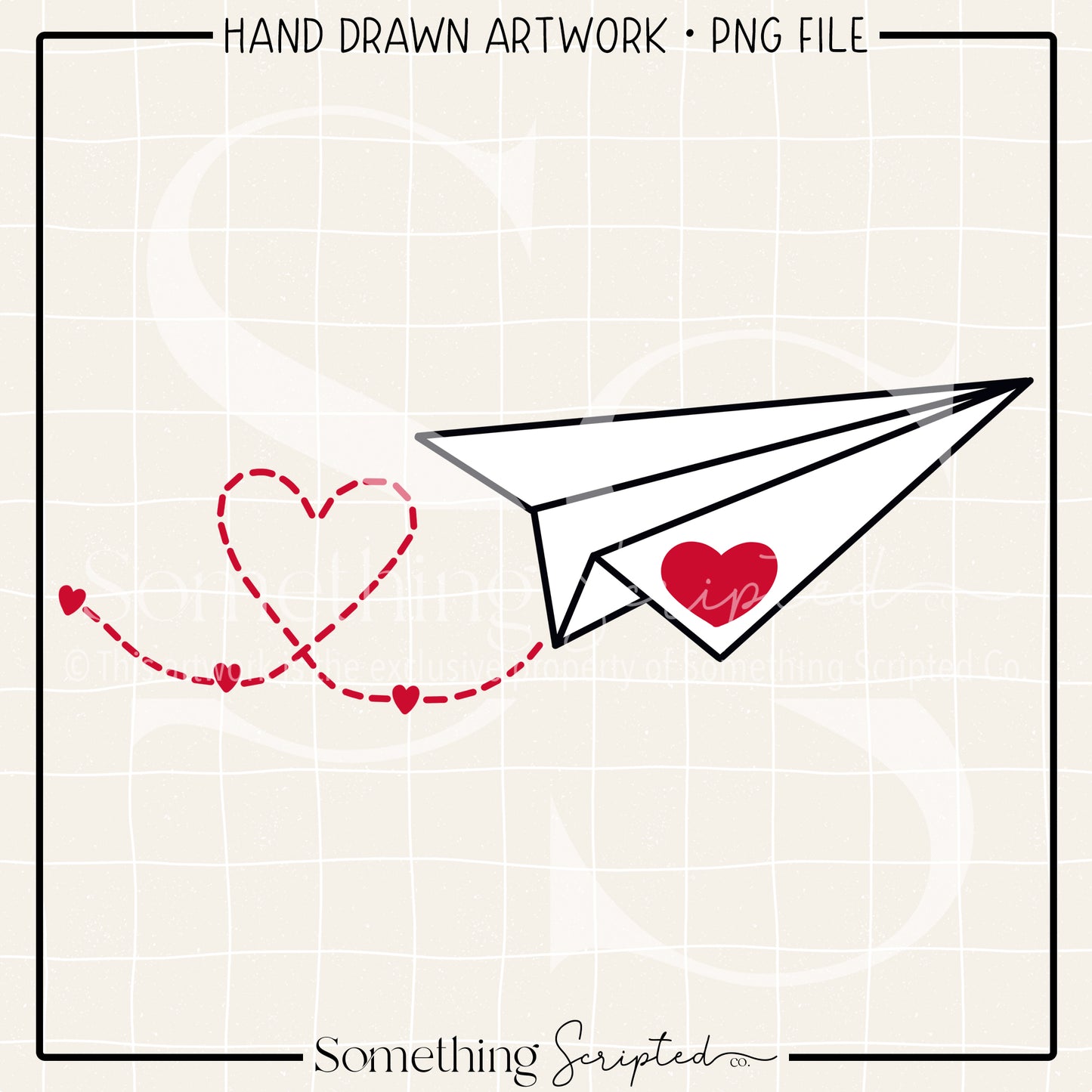 Love Note Paper Airplane PNG