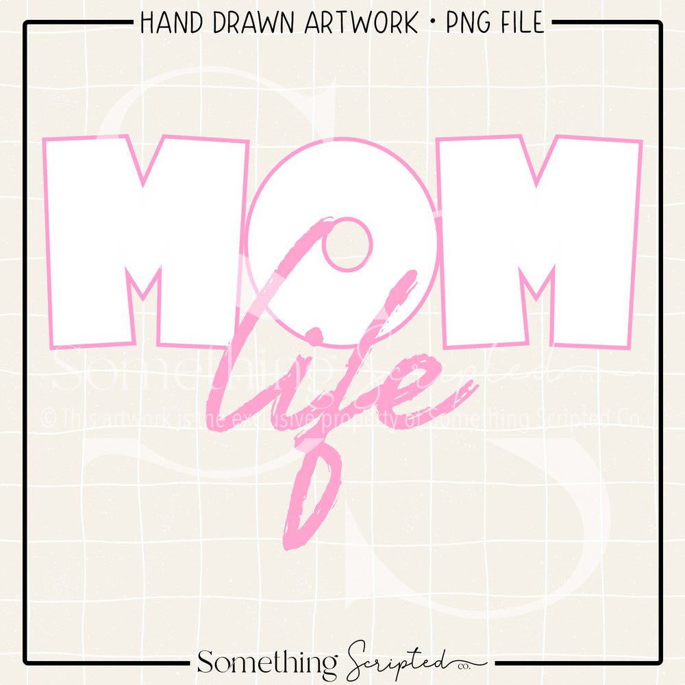 Mom Life Pink PNG