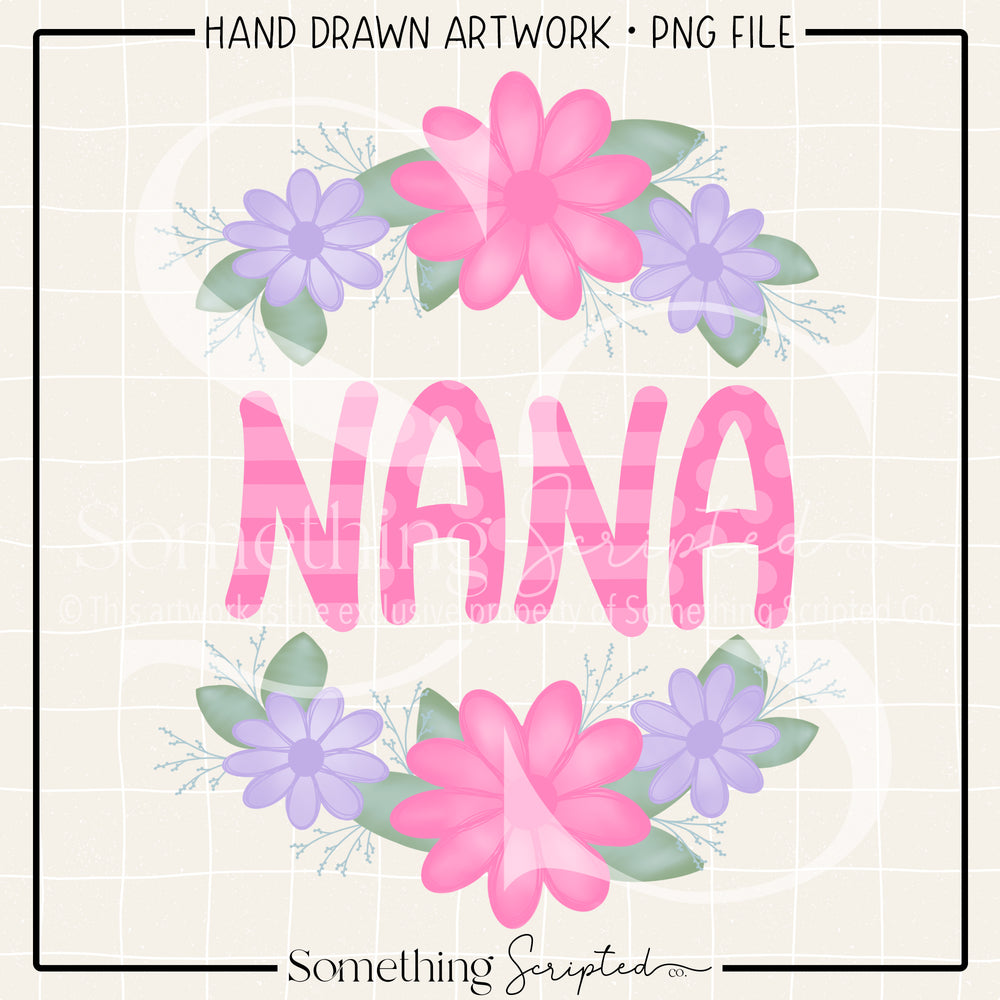 Nana Floral PNG